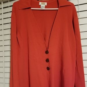 Talbots Petite 3x Ribbed Cardigan